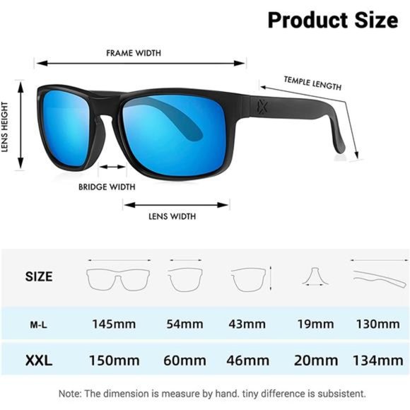 2 Pack Polarized Sunglasses for Men and Women,UV400 Protection Sun Glasses - Picture 4 of 6